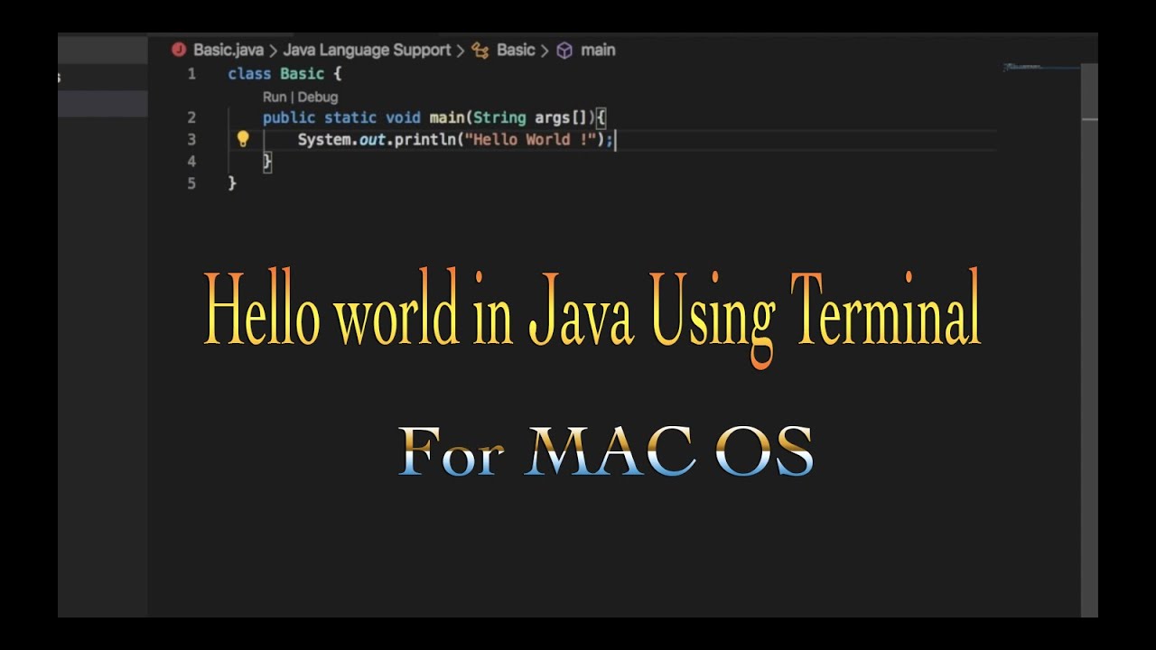 java for beginners on mac